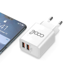 Carregar imagem no visualizador da galeria, Carregador para iPhone COOL 2 x USB + Cabo Lightning 1,2m (2,4 Amp)
