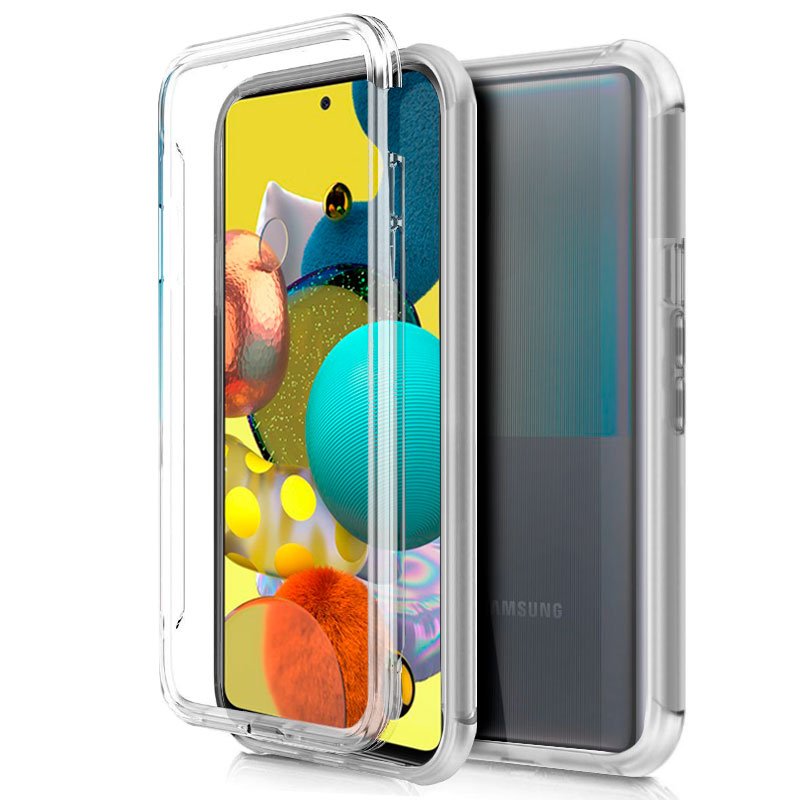 Capa de silicone 3D Samsung A515 Galaxy A51 5G (frente e verso transparentes)
