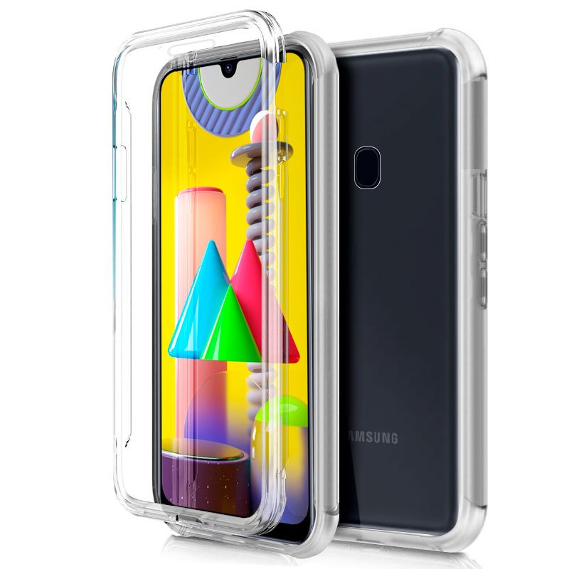 Capa de silicone 3D Samsung M315 Galaxy A31 (Frente e verso transparentes)