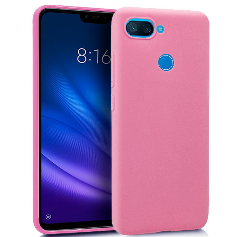 Capa de Silicone para Xiaomi Mi 8 Lite (Rosa)