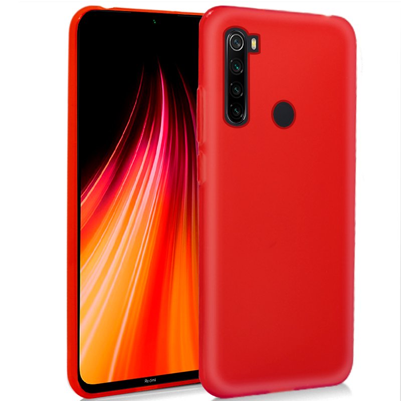 Capa de Silicone Xiaomi Redmi Note 8 / Note 8 (2021) Vermelho