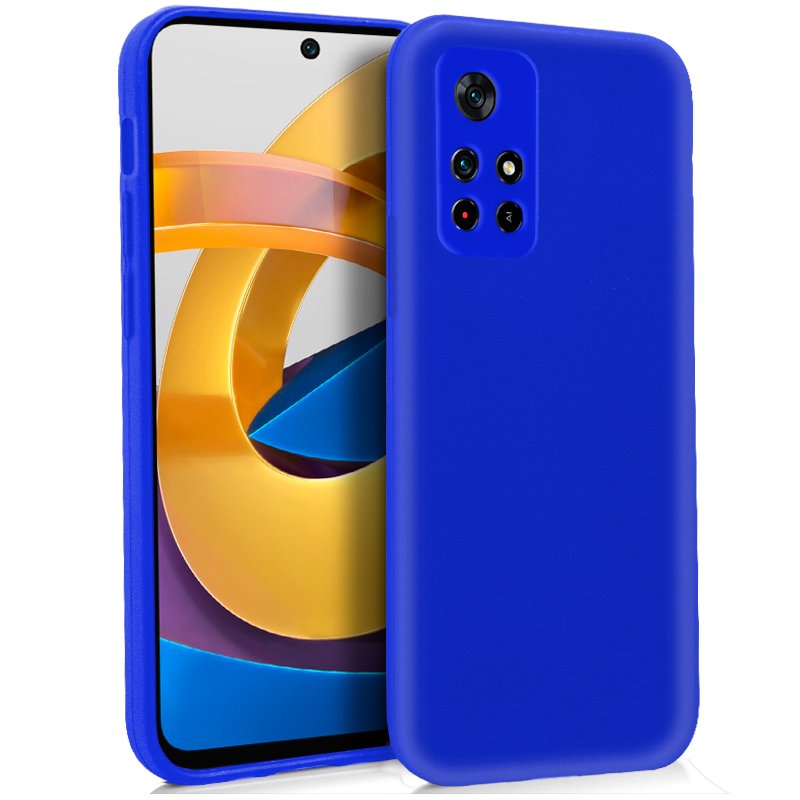 Capa de Silicone Xiaomi Poco M4 Pro 5G (Azul)