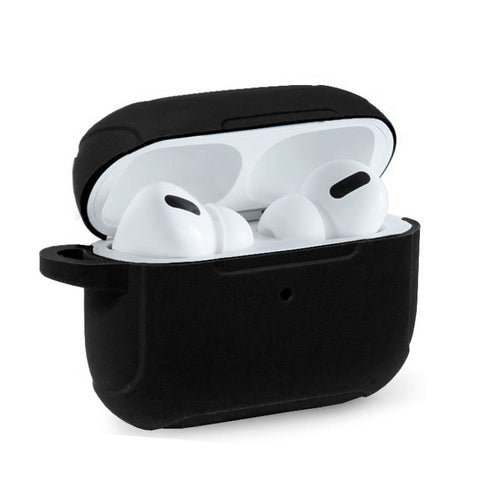 Capa de Silicone Macia para Apple Airpods Pro (Preto)