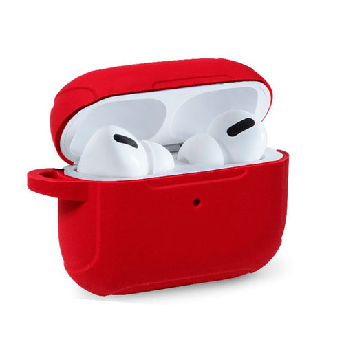 Capa de Silicone Macia para Apple Airpods Pro (Vermelho)