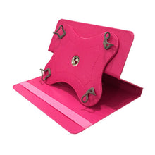 Carregar imagem no visualizador da galeria, Ebook de 7 polegadas / capa para tablet em couro giratório rosa
