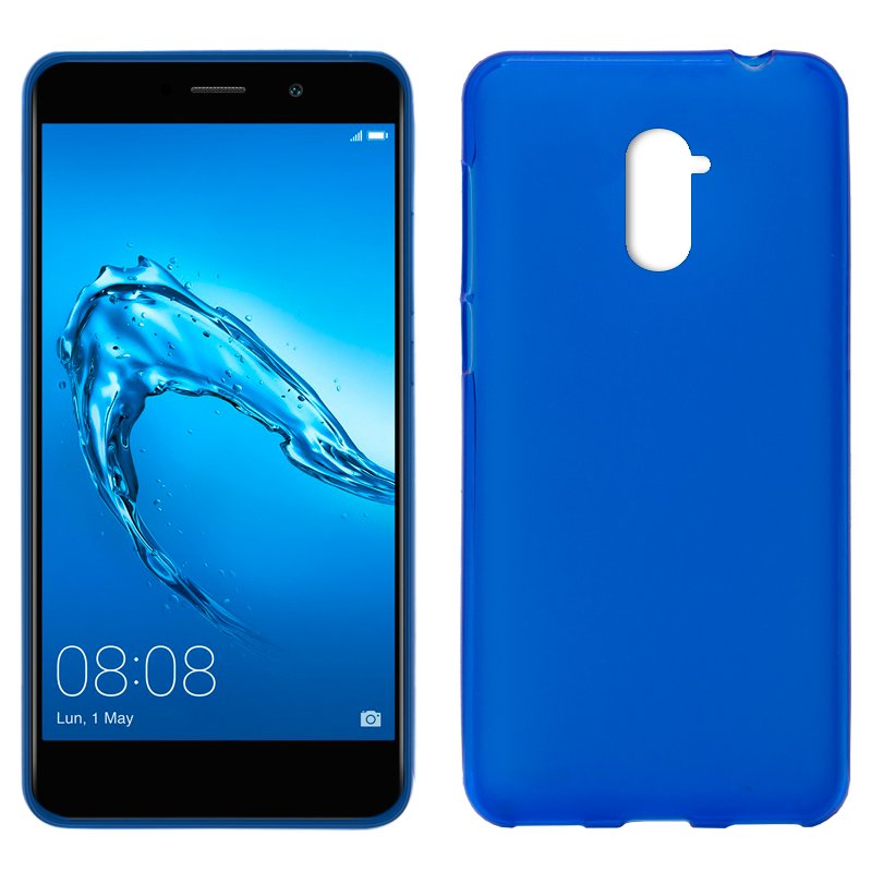Capa de Silicone para Huawei Y7 (Azul)