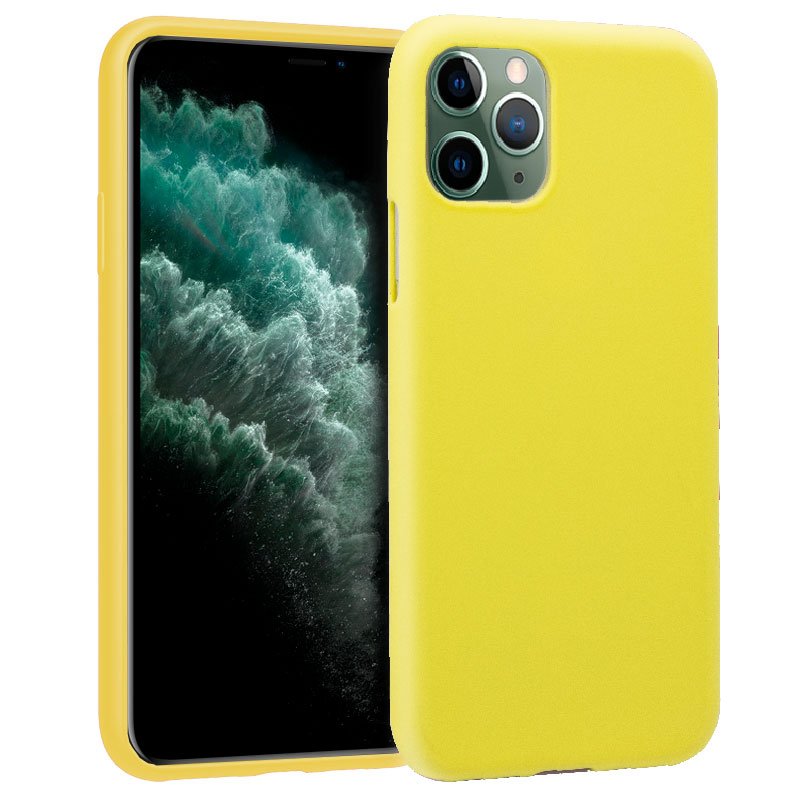 Capa de silicone para iPhone 11 Pro Max (amarelo)