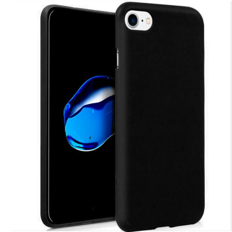 Capa de silicone para iPhone 7 / iPhone 8 (preto)