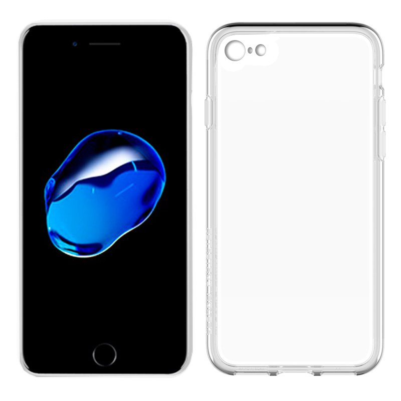 Capa de silicone para iPhone 7 / iPhone 8 (transparente)