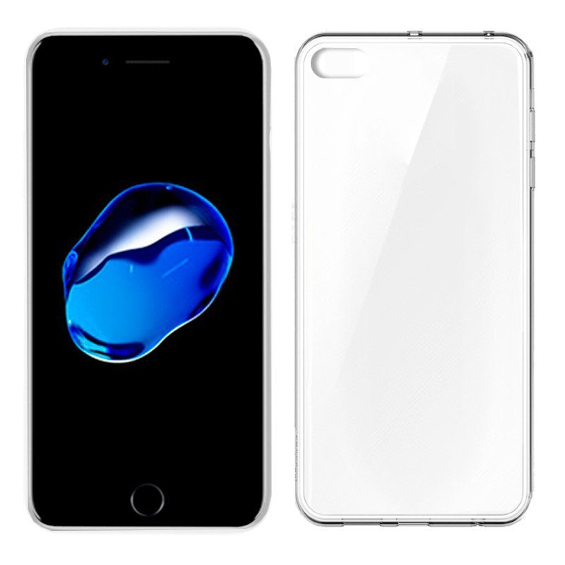 Capa de silicone para iPhone 7 Plus / iPhone 8 Plus (transparente)