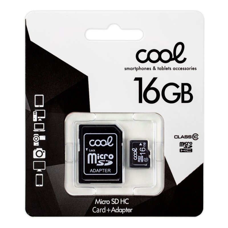 Cartão de memória Micro SD com Adapt. x16 GB FRESCO (Classe 10)