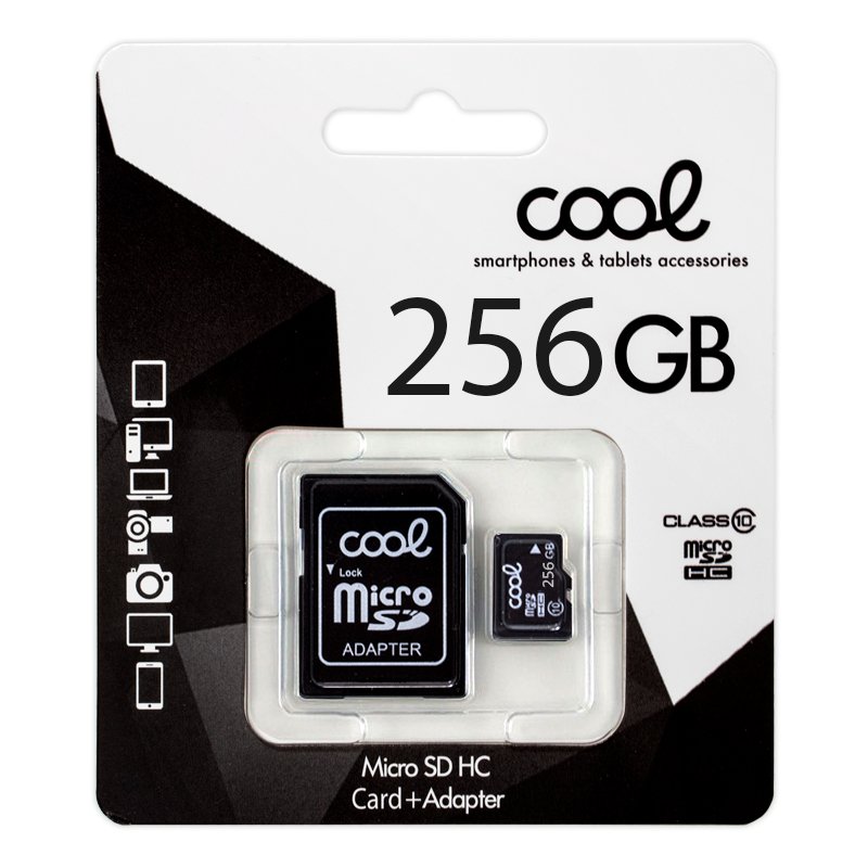 Cartão de Memória Micro SD com Adaptador x256GB (Classe 10)