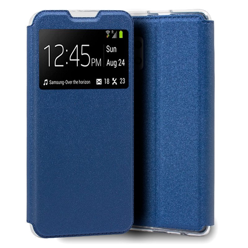 Capa Flip Cover Samsung A325 Galaxy A32 4G Liso Azul