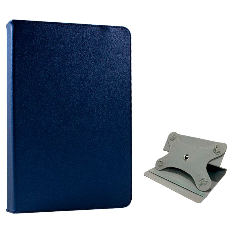 Funda Ebook / Tablet 7 pulg Polipiel Azul Giratoria
