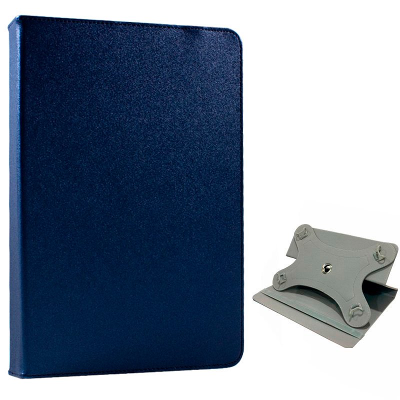Funda Ebook / Tablet 9 pulg Liso Azul Giratoria