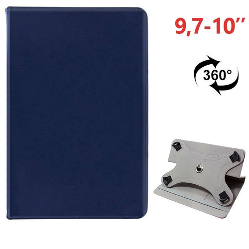 Funda Ebook / Tablet 9.7 - 10 pulg Liso Azul Giratoria (Panorámica)