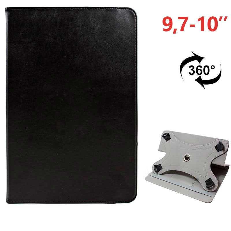 Funda Ebook / Tablet 9.7 - 10 pulg Liso Negro Giratoria (Panorámica)
