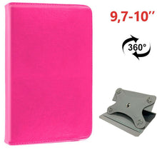 Carregar imagem no visualizador da galeria, Funda Ebook / Tablet 9.7 - 10 pulg Liso Rosa Giratoria (Panorámica)
