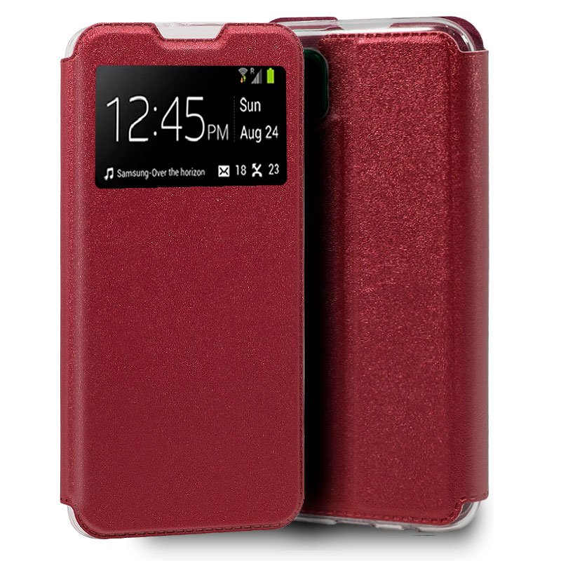 Funda Flip Cover Huawei P40 Lite Liso Rojo