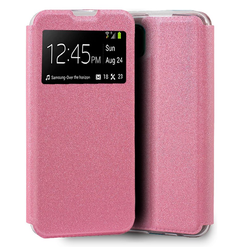 Funda Flip Cover Huawei P40 Lite Liso Rosa