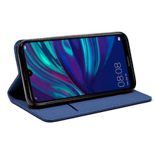 Carregar imagem no visualizador da galeria, Capa Flip Cover Huawei Y7 (2019) Liso Azul
