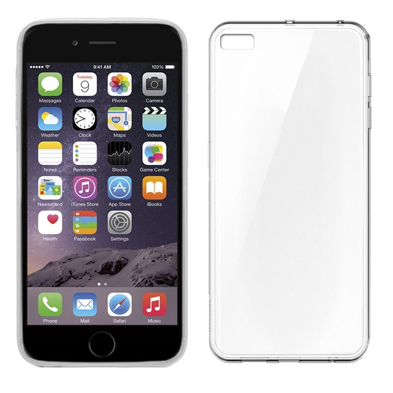 Capa de silicone para iPhone 6 Plus / 6s Plus (transparente)