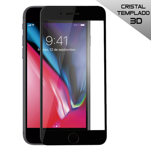 Protetor de Tela de Vidro Temperado iPhone 7 Plus / iPhone 8 Plus (FULL 3D Black)