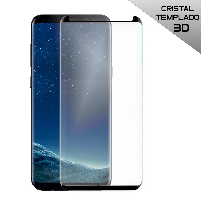 Protetor de tela de vidro temperado Samsung G950 Galaxy S8 (borda preta curvada)