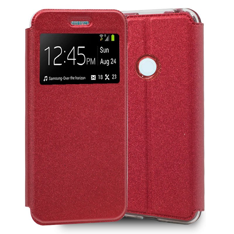 Tampa Flip Capa Xiaomi Redmi Note 8T Vermelho suave